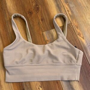 Beach Riot - Small Ribbed Beige Bralette